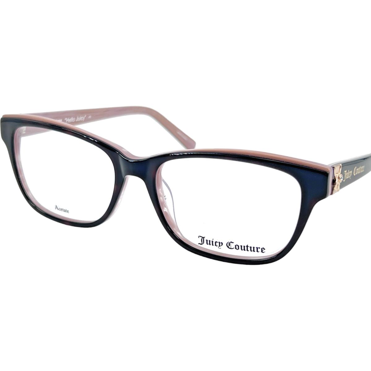 Juicy Couture JU154 Women`s Plastic Eyeglass Frame 0DG3 Havana Pink 52-16 W/case