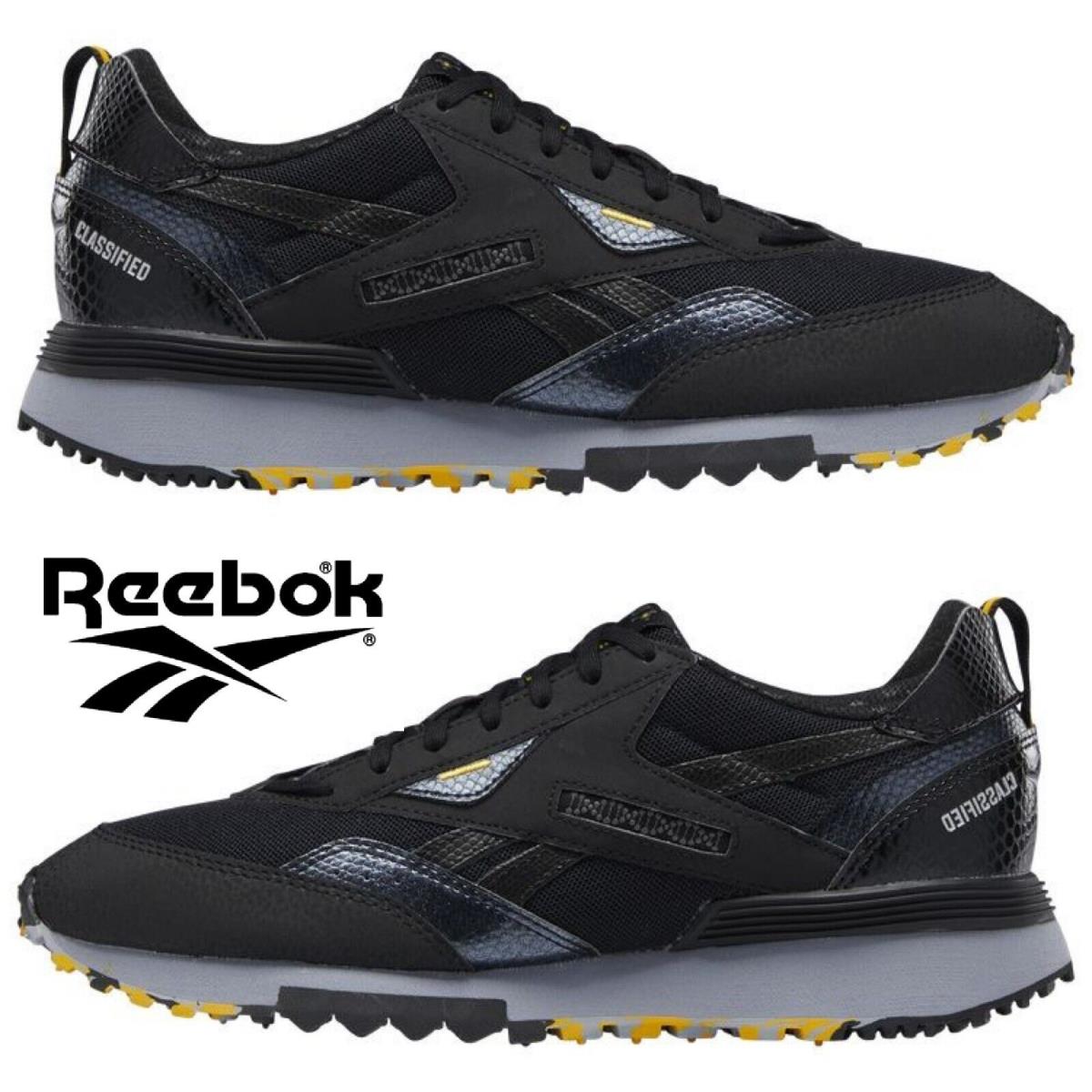 Reebok LX2200 Men`s Sneakers Running Training Shoes Casual Sport Black Gray