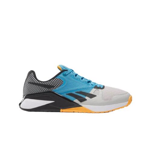 Men Reebok Nano 6000 Training Shoes Grey Gray Blue Black Orange 100072382