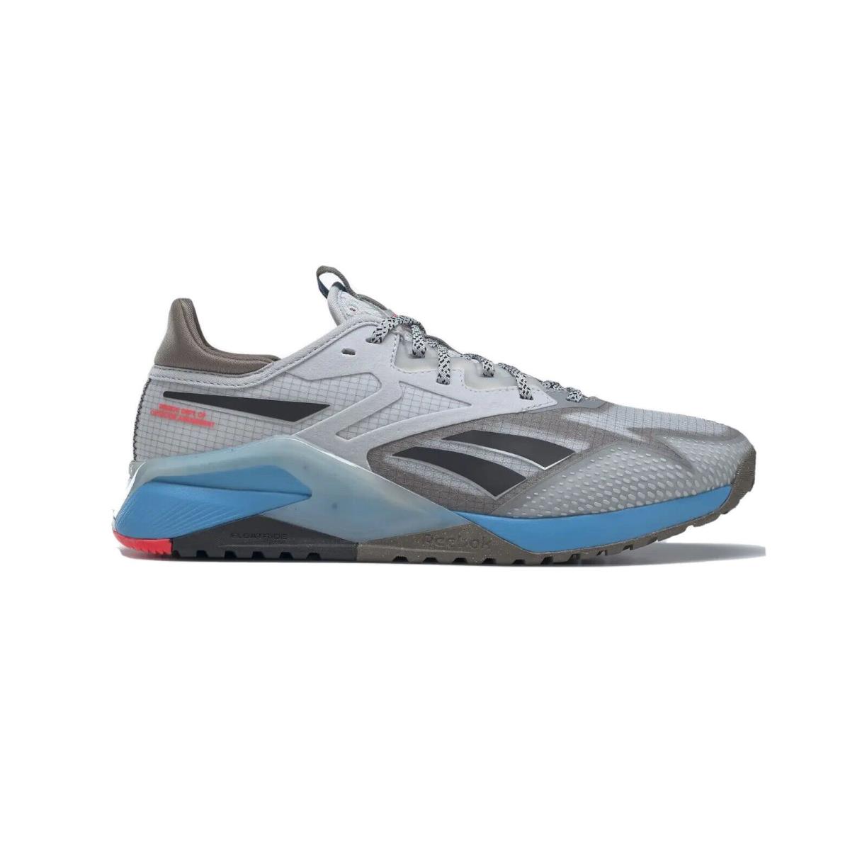 Men Reebok Nano X2 TR Adventure Training Shoes Size 10 Grey Blue Orange HP9225