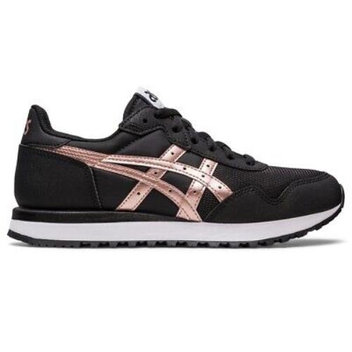 Asics Women`s Tiger Runner II Sportstyle Shoes 1202A400 - BLACK/ROSE GOLD