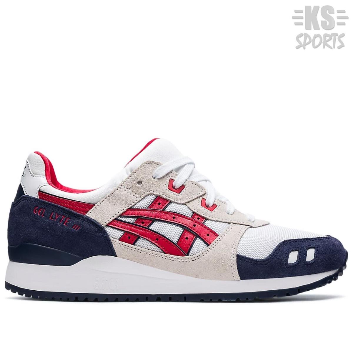 Asics Gel-lyte Iii OG `white Classic Red` Men`s Athletic Shoes 1203A114-101