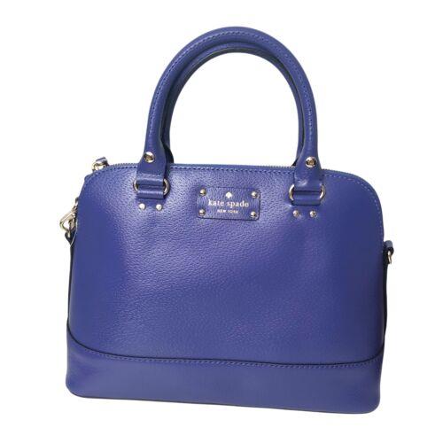 Kate Spade Small Rachelle Wellesley Purple Leather Emperorble New