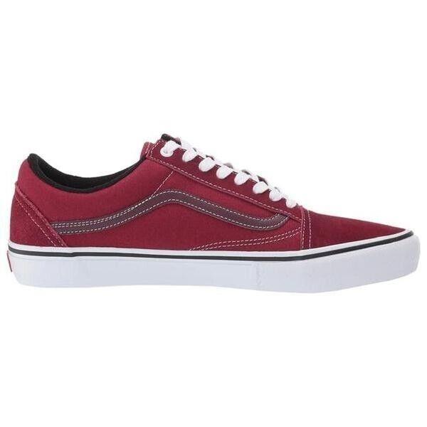Size 10.0 Vans Old Skool Pro Rumba Red / White Skate Shoes