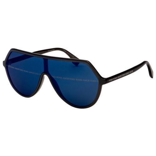 Fendi Sunglasses FF 0377/S KB7 8N Grey Frame Blue Mirror Lens