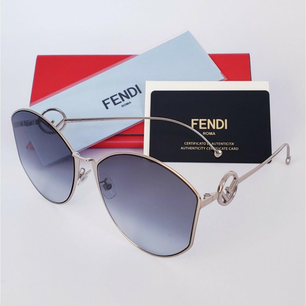 Fendi FF 0335FS 03YG Light Gold/blue Gradient Women`s Sunglasses