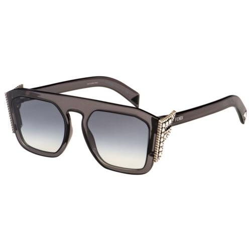 Fendi Sunglasses FF 0381/S KB7 9O Black Frame Grey Gradient Lens