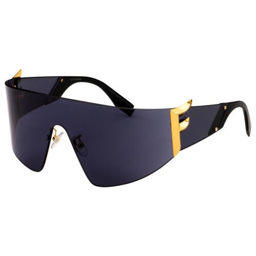 Fendi Sunglasses FF 0382/S 807 IR Black Frame Grey Lens