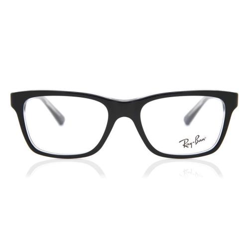 Ray-ban Junior Eyeglasses RB1536 3529 Black ON Transparent 48-16-130 - Black on Transparent, Frame: Black on Transparent