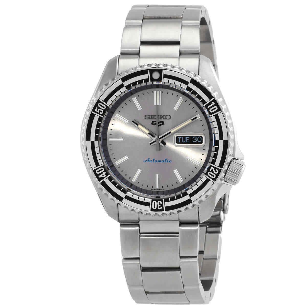 Seiko 5 Sports Automatic Silver Dial Men`s Watch SRPK09K1