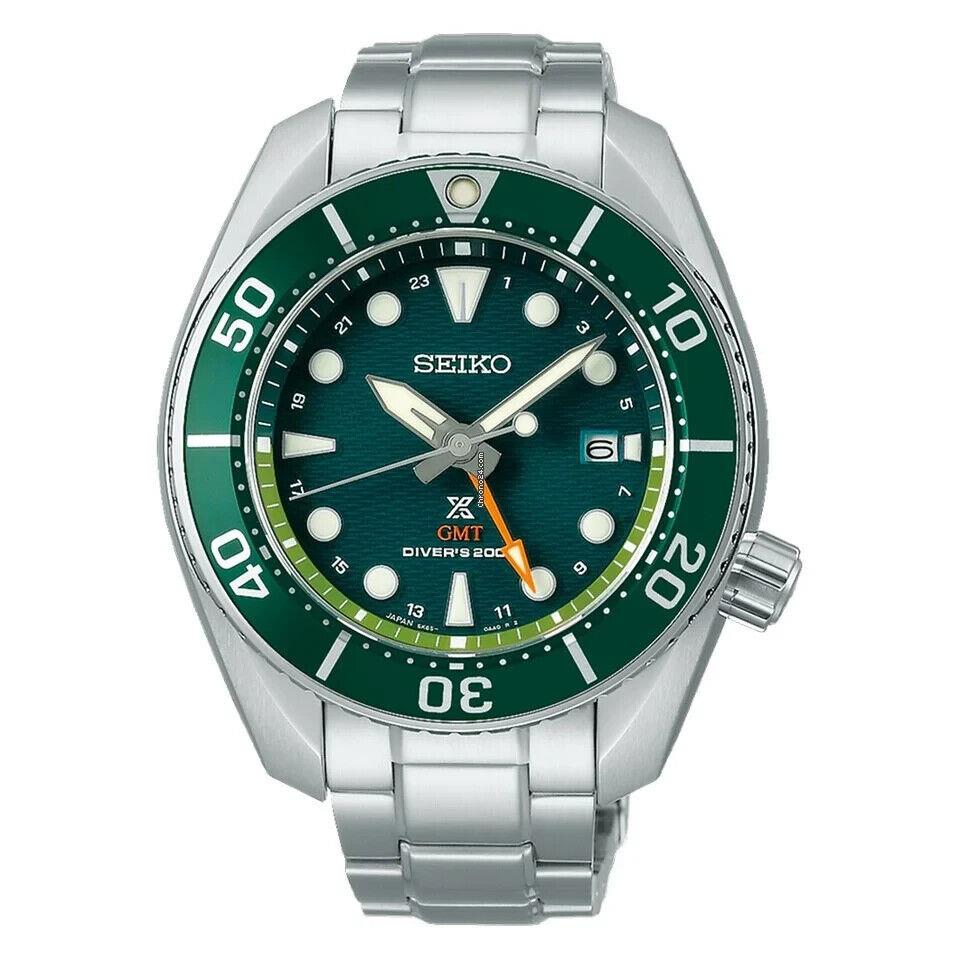 Seiko SFK003 Prospex Solar Sumo Gmt Green Dial Automatic Watch