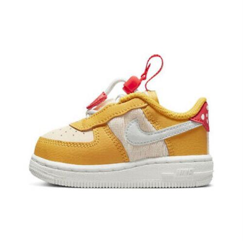 Toddler`s Nike Force 1 Toggle SE Yellow Ochre/summit White DQ0366 700 - 5 - Yellow Ochre/Summit White