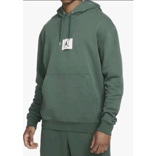 Nike Jordan Flight Jumpman Pullover Hoodie Sweater Green Sz M DA9816 Rare