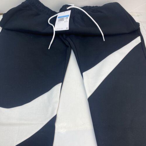 Nike Swoosh Tech Fleece Pants Jogger Black White Size Medium DH1023-010