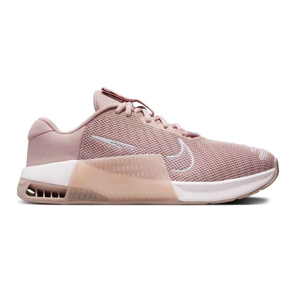 Women Nike Metcon 9 Cross Training Shoes Size 10 Pink White DZ2537 600 Crossfit - Pink