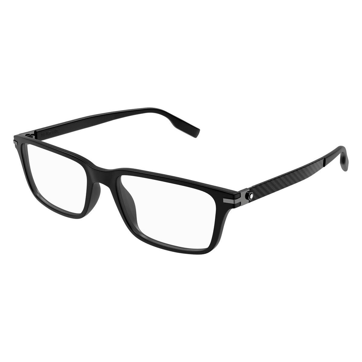Montblanc MB0252O Eyeglasses Men Black Square 56mm