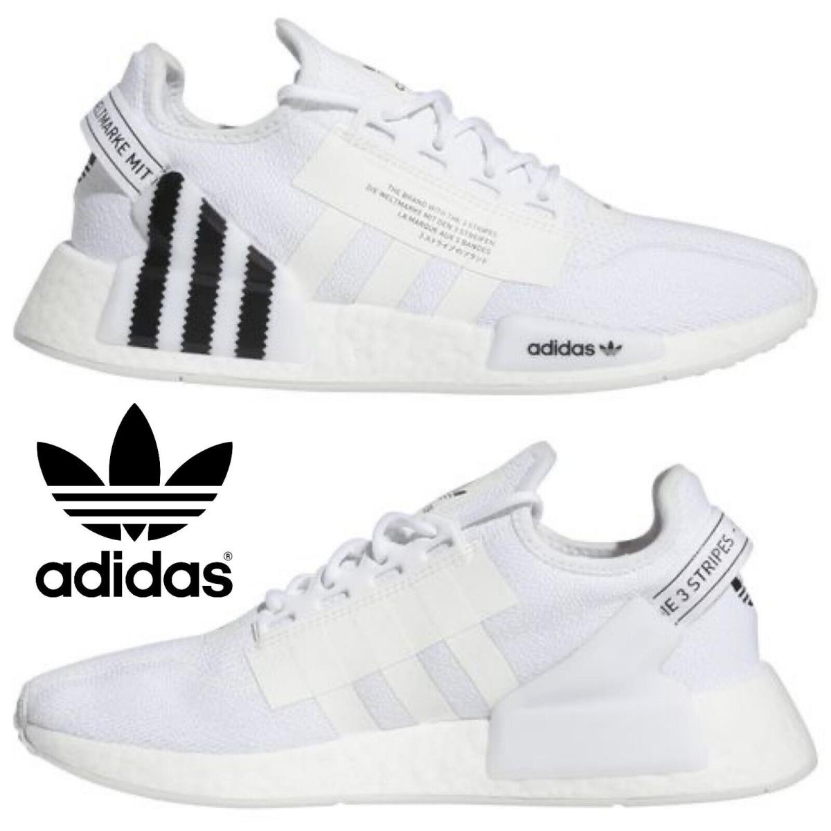 Adidas Originals Nmd R1 V2 Men`s Sneakers Running Shoes Gym Casual Sport White - White , White/Black Manufacturer