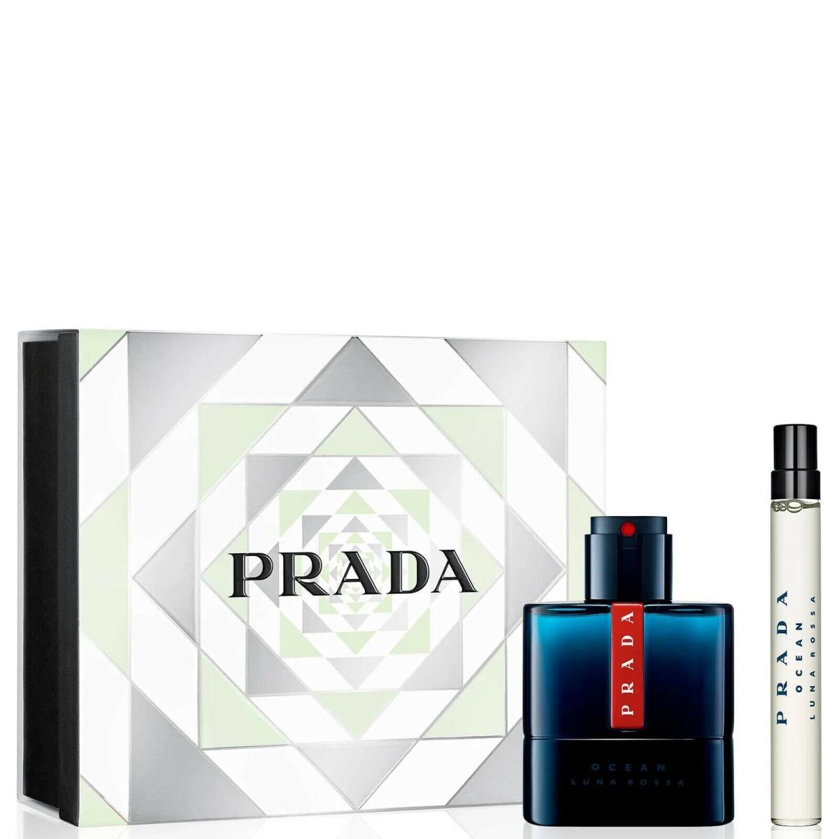 Prada Luna Rossa Ocean 100ml 2pc Gift Set. Newest Prada Perfume Release