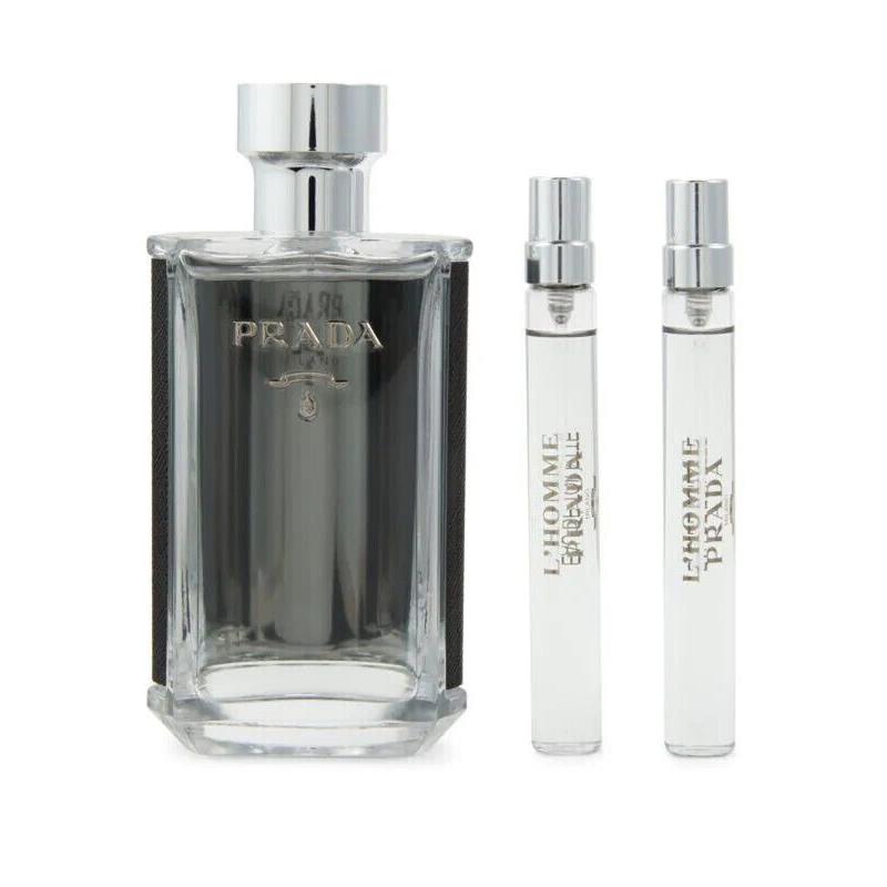 Prada L`homme by Prada Cologne 100ml 3.4 oz 3pc Gift Set