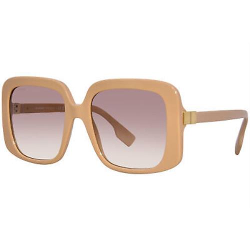 Burberry Penelope BE4363 399013 Sunglasses Women`s Beige/brown Gradient 55mm