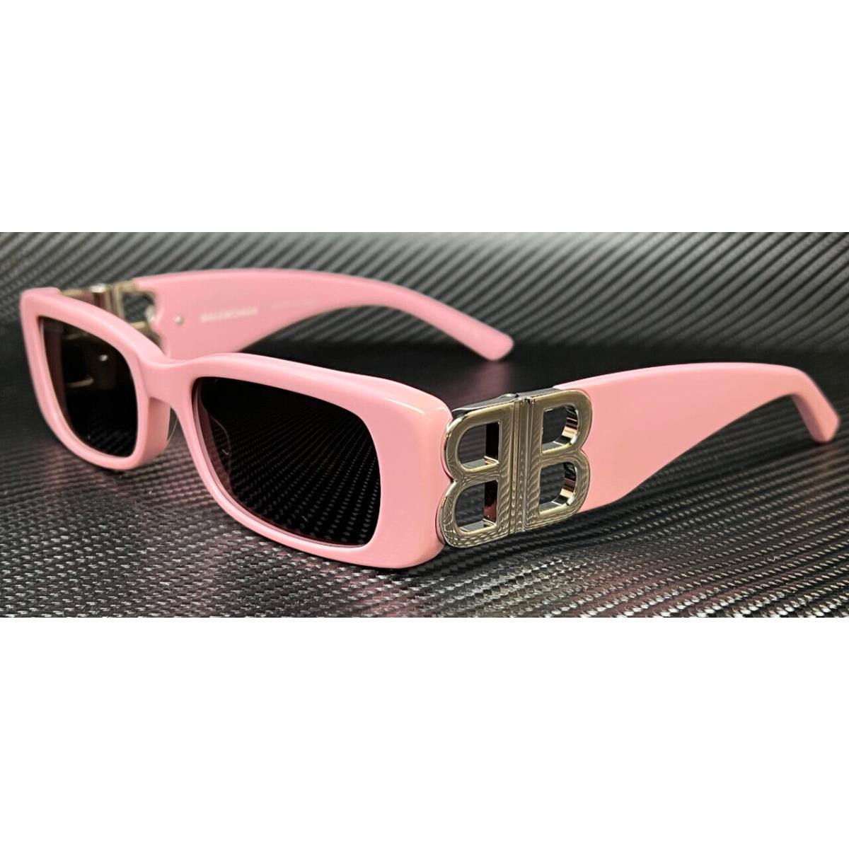 Balenciaga BB0096S 012 Pink Grey Women`s Large 51 mm Sunglasses