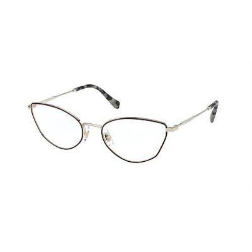 Miu Miu 51SV Eyeglasses 09B1O1 Bordeaux