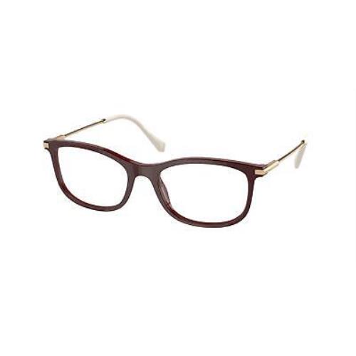 Miu Miu 09TV Eyeglasses 01T1O1 Bordeaux