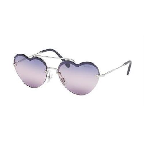 Miu Miu 62US Core Collection Sunglasses 1BC157 Silver