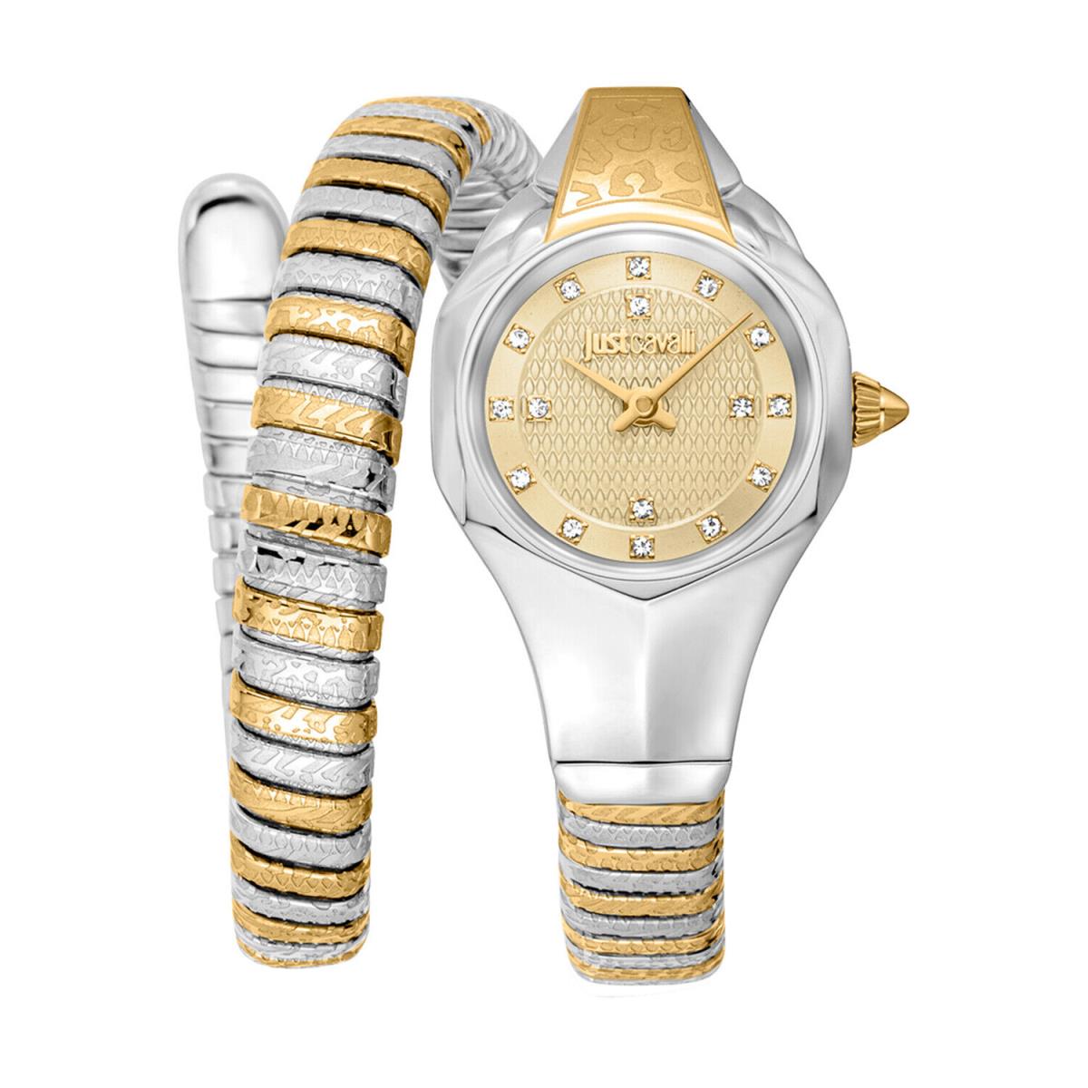 Just Cavalli Women`s Amalfi Gold Dial Watch - JC1L270M0055