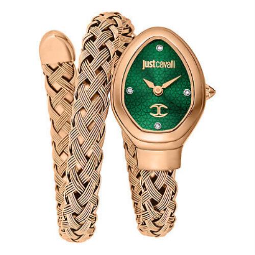 Just Cavalli Women`s Novara Green Dial Watch - JC1L264M0045