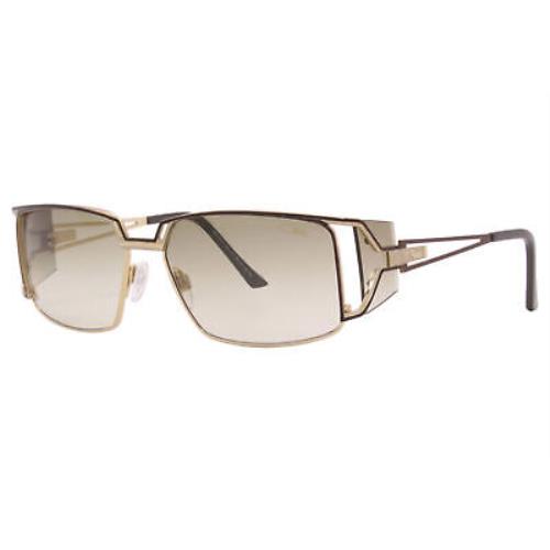 Cazal 9075 003 Sunglasses Women`s Gold/brown Gradient Lenses Rectangular 56mm