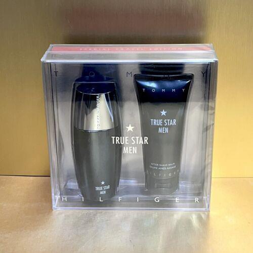 True Star by Tommy Hilfiger For Men 2pc Set 3.4oz Edt Spray + 3.4oz A/shave Balm