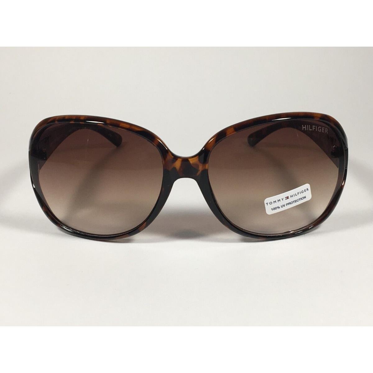 Tommy Hilfiger Trista WP OL33 Vented Oversize Sunglasses Tortoise Brown Lens