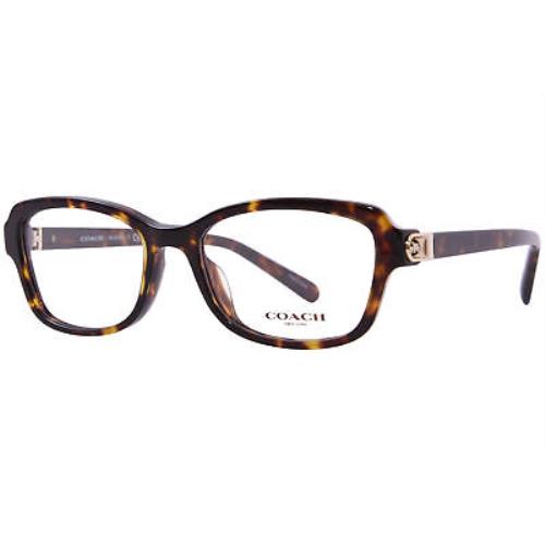 Coach HC6193U 5120 Eyeglasses Frame Women`s Dark Tortoise Full Rim Cat Eye 51mm