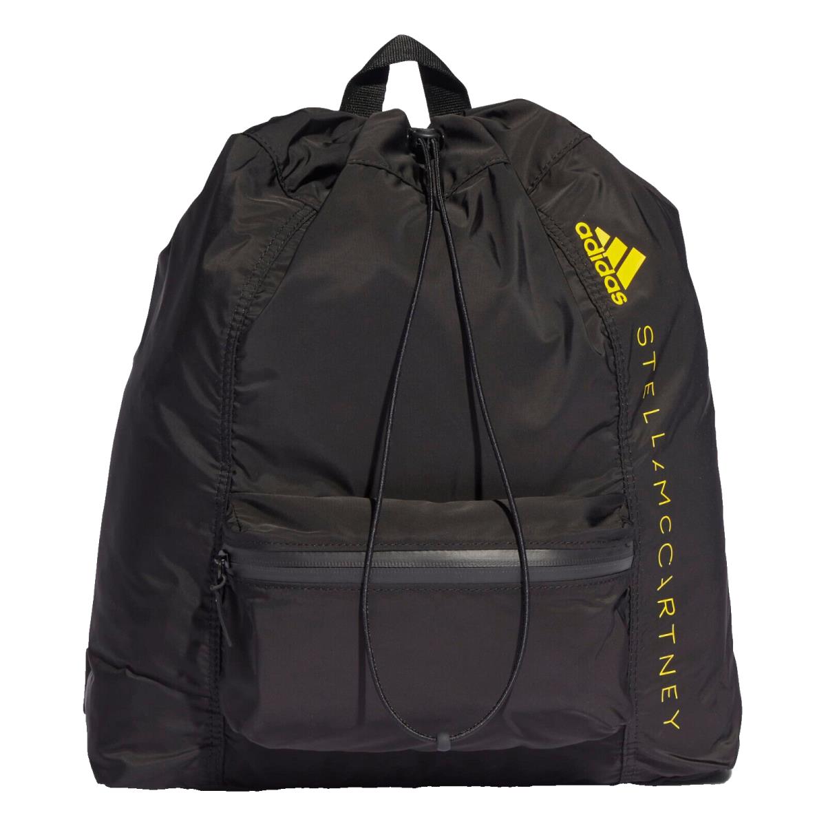 Adidas by Stella Mccartney Black Yellow Gym Sack Backpack HG8640