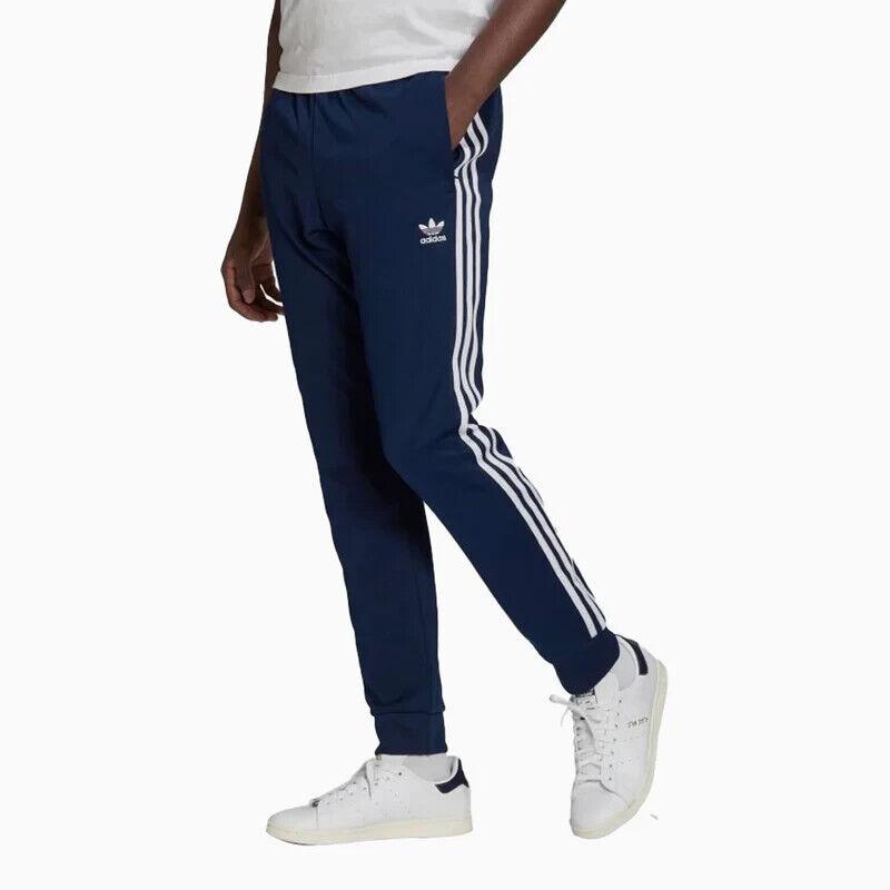 Adidas Originals Superstar Indigo Blue Cuffed Track Pant Men` Size XL HK7353