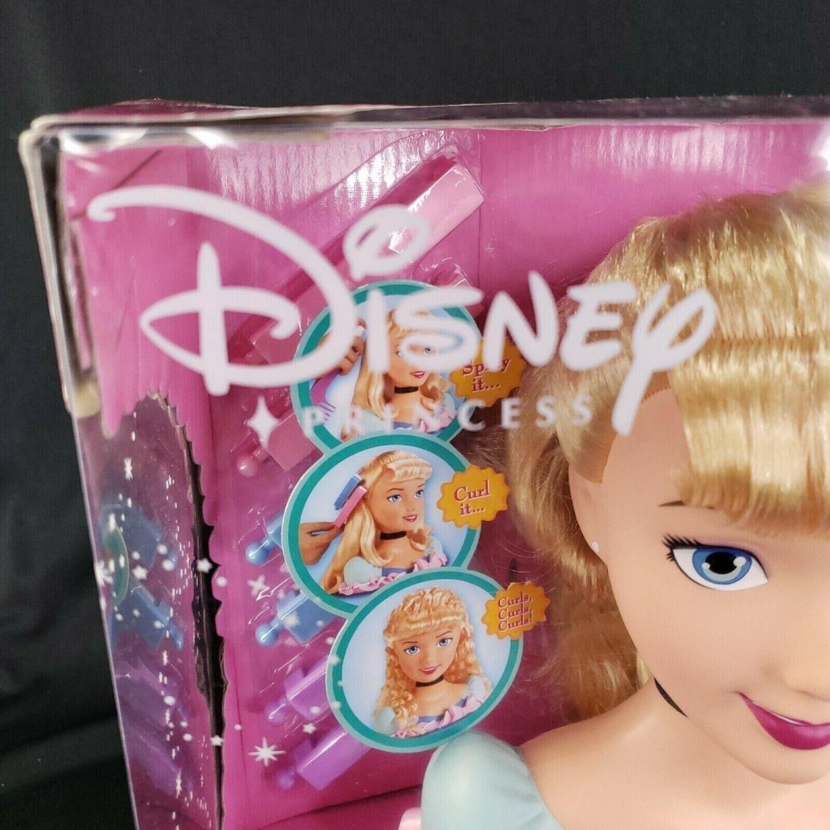 Disney Princess Cinderella Crazy Curls Styling Head 2007 Salon Toy