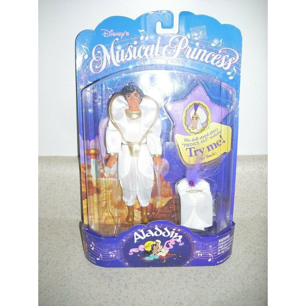 1994 Vintage Mattel Disney Musical Princess Aladdin in Package 4054
