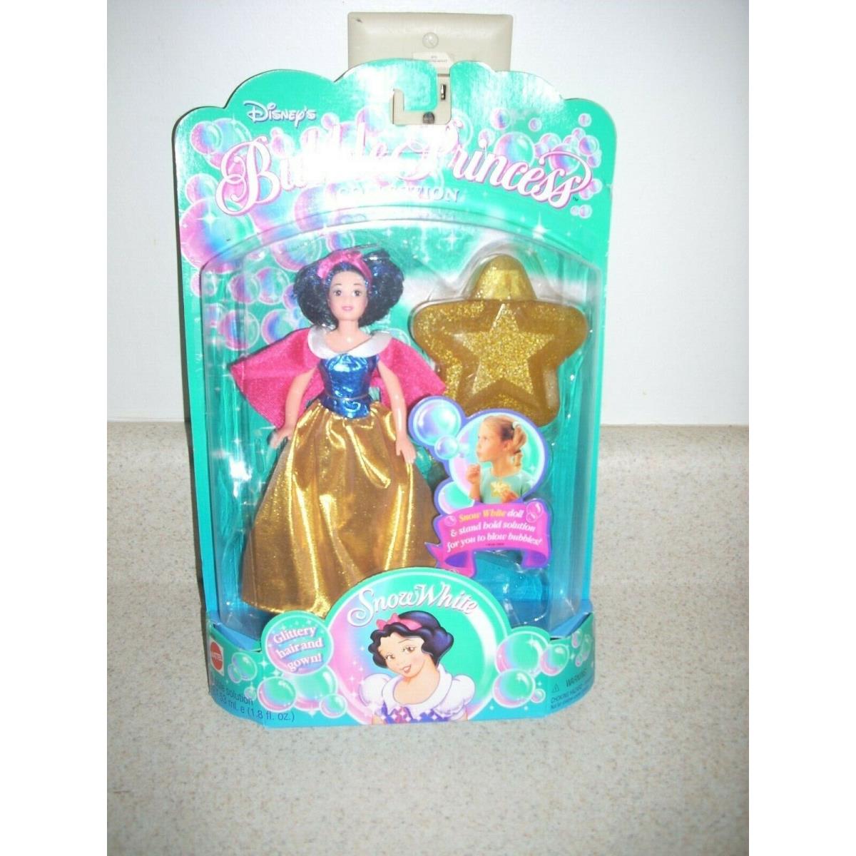 Disney s Bubble Princess Collection Snow White Mattel Vintage 1995 Glittery 4057