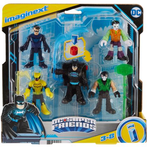 Imaginext DC Super Friends Bat-tech Multi-pack 5 Figures with Accessories