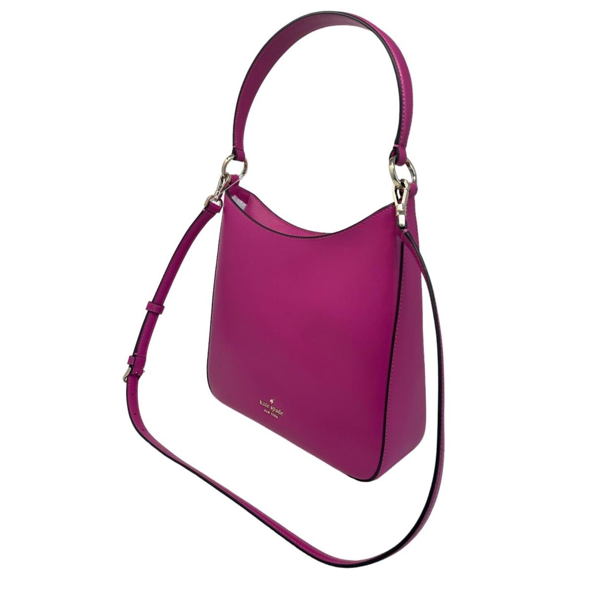 Kate Spade Perry Saffiano Leather Candied Plum Shoulder Crossbody Bag K8695