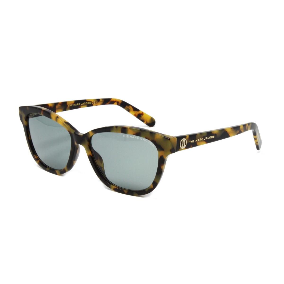 Marc Jacobs Sunglasses Women`s Cat Eye 529/S A84 Havana Yellow 55mm Green Lens