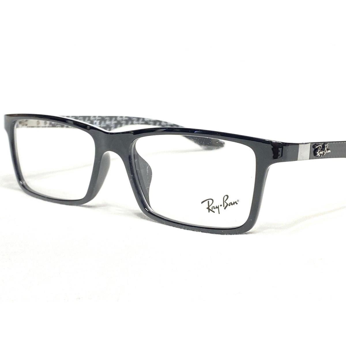 Ray Ban Tech RB8901F 5610 Mens Black Carbon Fiber Eyeglasses Frames 57/17