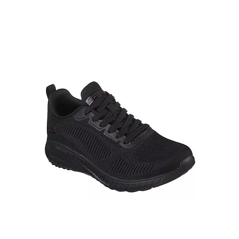 Skechers Womens Squad Chaos Face Off Work Casual Sneaker Shoes Black