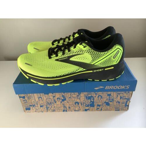 Brooks Ghost 14 Men s Running Shoes - Neon Yellow - Sz 14