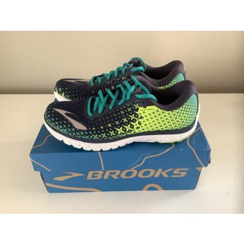 Brooks Pure Flow Pureflow 5 Women`s Running Shoes - Blue/green - Sz 7.5