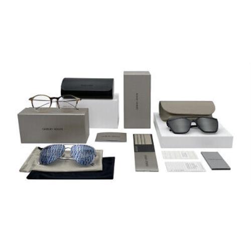 Giorgio Armani sunglasses  - Frame: Black / Dark Gray, Lens: Dark Gray 4