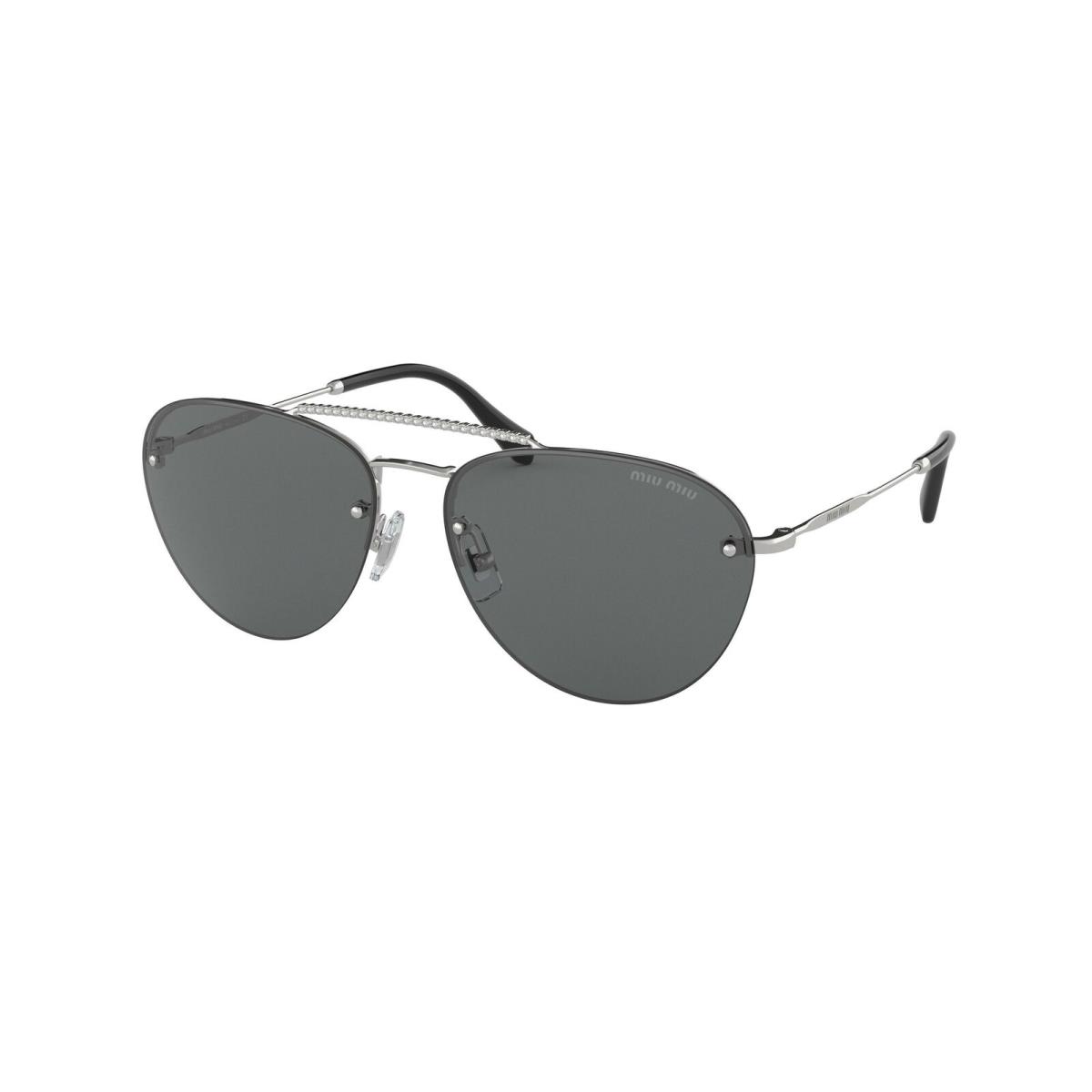 Miu Miu 54US Core Collection Sunglasses 1BC1A1 Silver