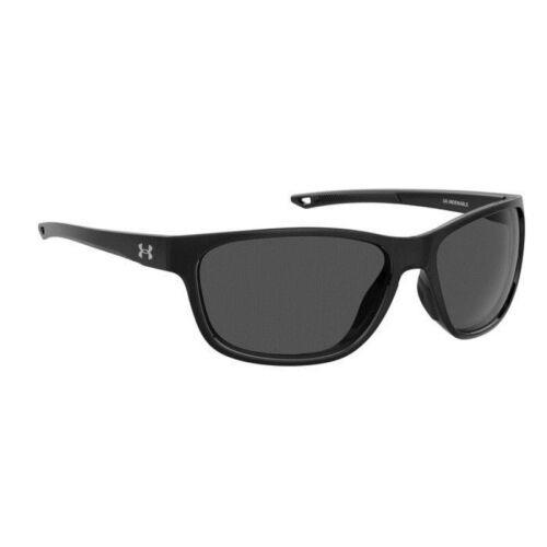 Under Armour Black Plastic Frame Lenses Men`s Sunglasses UA-UNDENIABLE-807KA - Frame: Black, Lens: Black