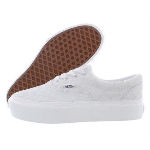 Vans Era Platform Unisex Shoes Size 4.5 Color: Emboss/white